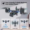 LMRC LM19-A Drone with HD Camera for Beginners, WiFi Live Video Remote Control Airplane, Easy & Ready to Fly RC Plane, RC Quadcopter Gift Toy for Boys, Girls age 14& Adults, 2 Batteries (LM19-A RC Drone with HD Camera) view 2