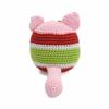 Colorful Dog Puppy Ball Crochet Doll Handmade Amigurumi Plush Toy VAC (Pink) view 4
