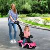 OLAKIDS 3 in 1 Ride on Push Car, Licensed Lamborghini SIAN Baby Sliding with Parent Control Handle Universal Wheels Guardrails, Toddlers Walking Toy with Music, Under Seat Storage (Roseate) view 2