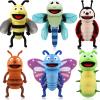 Lenwen 6 Pcs Animal Hand Puppets Bulk with Working Mouth 10 Inches Plush Puppets for Valentine's Day Toddlers Kids Storytelling Imaginative Role Play Show Birthday Party Gifts(Insect) view 1