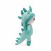 Boy in Flying Dinosaur Outfit Handmade Amigurumi Stuffed Knit Crochet Doll VAC view 3