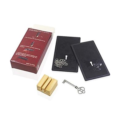 blue-ther Magical Chain Magic Tricks Penetrate Magic Magician Close up Illusion Gimmick Props Mentalism Impossible Chain Through Solid Key