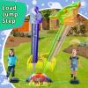 Gizzjoy Dinosaur Rocket Launcher for Kids - Launch Up to 100 Ft, 8 Rockets and 2 Pads for Multi-Player, Dinosaur Toys, Birthday Gift Ideas, for 3 4 5 6 7 Year Old Boys, Outdoor Outside view 4