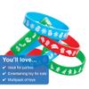 Baker Ross FX676 Christmas Silicone Wristbands - Pack of 12, Christmas Party Bag Fillers for Kids view 3