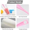 8PCS Bottle Brush Sponge Cup Brush with Straw Brushes Long Handle Cleaner Brush for Baby Bottle Glasswares Mugs Cups Kitchen Clean (4 Bottle Brushes + 4 Straw Brushes) view 3