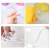 8PCS Bottle Brush Sponge Cup Brush with Straw Brushes Long Handle Cleaner Brush for Baby Bottle Glasswares Mugs Cups Kitchen Clean (4 Bottle Brushes + 4 Straw Brushes) view 4