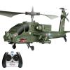 HEBXMF RC Airplane 3.5 Channel Apache RC Helicopter One-Key Take-Off and Landing RC Aircraft with Gyro Stabilizer Gifts for Children and Adults RC Drone Toy Intelligent Fixed Height view 1