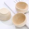 COHEALI Small Wooden Bowls Set 4Pcs Unfinished Mini Pinch Bowls for Diy Crafts Dollhouse Accessories Kids Sensory Play and Mud Kitchen view 2