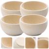 COHEALI Small Wooden Bowls Set 4Pcs Unfinished Mini Pinch Bowls for Diy Crafts Dollhouse Accessories Kids Sensory Play and Mud Kitchen view 4