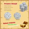 Metal Pirate Coins, Prefdo 35PCS Silver Treasure Coin Set Spanish Doubloon Replicas Fantasy Metal Coins Pirate Gold Coins for Board Games Tokens Pirate Party Cosplay, 1.18in view 3