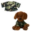 Camo T-Shirt for 610 Inch Plush Animals Clothes Casual Outfit Fits Stuffed Animals and Teddy Bears view 2
