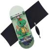 RACOFSB Pro Fingerboard 34mm Wooden Board Professional Finger Skateboard Trucks CNC Swirl Wheels (Dinosaur) view 1