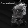 Stroller Rain Cover, Full Cover aby Travel Weather See Through Window, Easy Installation, Fits Most Strollers, from Rain, Wind, Snow, Cold, Dust (1 Pcs) view 2