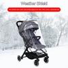 Stroller Rain Cover, Full Cover aby Travel Weather See Through Window, Easy Installation, Fits Most Strollers, from Rain, Wind, Snow, Cold, Dust (1 Pcs) view 4