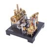 Full Metal Beam Steam Engine Model Kits That Works, Retrol Metal Engine Horizontal Boiler Steam Engine Kit with Centrifugal Regulator, Mini Engine Physical Experiment Toys for Adults view 1