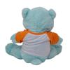 Plush Gear White T-Shirt with Orange Sleeves for 6-10 Inch Stuffed Animals Clothes for Teddy Bears Dolls and Plush Toys, Soft Cotton Outfit for Small Plushies Dress Up Accessories for Kids Gifts view 3