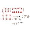 Estink RC Car Spare Parts Kit, Aluminum Alloy Shocks Absorber Bracket Plate RC Car Pull Rod Kit Replacement RC Car Upgrade Part Fit for C24 C14 C14K C24K RC Car (Red) view 1
