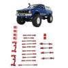 Estink RC Car Spare Parts Kit, Aluminum Alloy Shocks Absorber Bracket Plate RC Car Pull Rod Kit Replacement RC Car Upgrade Part Fit for C24 C14 C14K C24K RC Car (Red) view 3