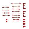 Estink RC Car Spare Parts Kit, Aluminum Alloy Shocks Absorber Bracket Plate RC Car Pull Rod Kit Replacement RC Car Upgrade Part Fit for C24 C14 C14K C24K RC Car (Red) view 4