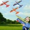 BAREEK 3 Pack Airplane Launcher Toy for Kids 13" Led Foam Glider Catapult Plane Kids Outdoor Toy 2 Flight Mode Foam Led Airplanes Outdoor Flying Toy 3 4 5 6 7 8 9 10 11 12 Old Boys Girls Birthday Gift view 1