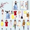 Daniel Axel Magnetic Princess Dress Up Paper Doll Pretend Play Toys Magnet People Clothes Puzzles Game for 3+ Year Old Girls Toddler,Preschool Learning Created Imagine Set Birthday Gift view 1