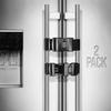 Fridge Lock for Kids and Adults, (2 Pack) French Door Refrigerator Lock, Adjustable for Kids, Toddlers, and Adults, Double Door Fridge, Easy Installation view 1