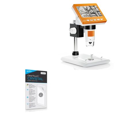 BoxWave Screen Protector Compatible with Elikliv Veno Coin Microscope (4.3 in) - ClearTouch Crystal (2-Pack), HD Film Skin - Shields from Scratches