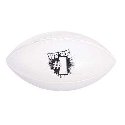 Anderson's White and Black We're Number One Football Sport Balls, Set of 10, School Spirit, Game Day, Novelty Items