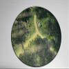 24" Diameter Jungle Playmat with 1" Grid Stitched Edging, Double-Sided with Universal Dungeon Terrain view 2