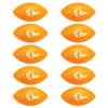 Anderson's Orange and White We're Number One Football Sport Balls, Set of 10, School Spirit, Game Day, Novelty Items view 2