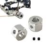 2 Set RC Car Part: 1 Set RC Car Metal Wheel Rim Modified Tire & 1 Set 5Mm to 12Mm Metal Combiner Wheel Hub Hex Adapter Modification Accessories view 3