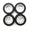 2 Set RC Car Part: 1 Set RC Car Metal Wheel Rim Modified Tire & 1 Set 5Mm to 12Mm Metal Combiner Wheel Hub Hex Adapter Modification Accessories view 4