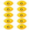 Anderson's Yellow and Black We're Number One Football Sport Balls, Set of 10, School Spirit, Game Day, Novelty Items view 2