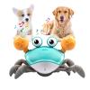 Dog Toys Escaping Crab Crawling Dog Toy with Music Control & Lights, Dancing Crab Dog Toy Obstacle Avoidance Interactive Fun Toys for Puppy/Small/Medium Dogs (Green) view 1