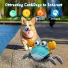 Dog Toys Escaping Crab Crawling Dog Toy with Music Control & Lights, Dancing Crab Dog Toy Obstacle Avoidance Interactive Fun Toys for Puppy/Small/Medium Dogs (Green) view 2