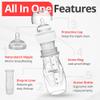 Playtex Baby Anti-Colic Nurser Bottle with Pre-Sterilized Disposable Drop-Ins Liners, 8 Oz Bottles (3 Count), Bottles for Newborn and Breastfeeding Babies, Feeding Essentials view 2