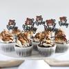 Rsstarxi 24 Pack Bear Oh Baby Cupcake Toppers Glitter Brown Oh Baby Bear Cupcake Picks Baby Shower Cake Decoration for Gender Reveal Boys Girls Birthday Party Decorations view 3