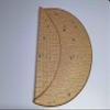 24" Diameter Desert Playmat with 1" Grid Stitched Edging, Double-Sided with Universal Dungeon Terrain view 3