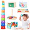 Dulsaera Montessori Toys for 1 Year Old, 6-in-1 Baby Toys 6-12 Months Educational Toys for 1 Year Old Developmental Learning Toy Infant Birthday Gifts for Boys Girls Babies view 1