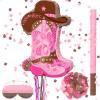 Seematn Cowgirls Pinata Birthday Party Decors Western Cowboy Party Favors with Blindfold Stick and Confetti for Photo Prop Candy Holder and Party Supplies view 1