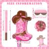 Seematn Cowgirls Pinata Birthday Party Decors Western Cowboy Party Favors with Blindfold Stick and Confetti for Photo Prop Candy Holder and Party Supplies view 2