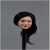 1/6 Scale Female Head Sculpt,Beauty Asian Girl Smile Expression Head Sculpt Carved for 12inch Female PH TBL JO Action Figure Body (C) view 1