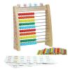 AISHUN Abacus Toys for Kids, Math Toy with Number Cards 1-100 Counting Sticks,Ruler,Alphabets,Colorful Educational Learning Toys for Homeschool Supplies,Counting Skills, for 3+ Years Old view 1