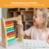 AISHUN Abacus Toys for Kids, Math Toy with Number Cards 1-100 Counting Sticks,Ruler,Alphabets,Colorful Educational Learning Toys for Homeschool Supplies,Counting Skills, for 3+ Years Old view 2