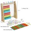 AISHUN Abacus Toys for Kids, Math Toy with Number Cards 1-100 Counting Sticks,Ruler,Alphabets,Colorful Educational Learning Toys for Homeschool Supplies,Counting Skills, for 3+ Years Old view 3