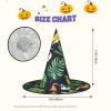 ZISHAK Tropical Birds Plant Leaf Trendy Halloween Witch Hat For Women - Ultimate Party Hat For Best Halloween Costume Ensemble view 3