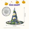ZISHAK Spring Daisy Flowers Trendy Halloween Witch Hat For Women - Ultimate Party Hat For Best Halloween Costume Ensemble view 3