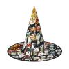 ZISHAK Many Cartoon Cat Trendy Halloween Witch Hat For Women - Ultimate Party Hat For Best Halloween Costume Ensemble view 1