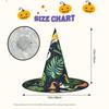 ZISHAK Tropical Birds Plant Leaf Trendy Halloween Witch Hat For Women - Ultimate Party Hat For Best Halloween Costume Ensemble view 3
