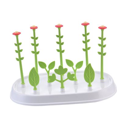 ibasenice Flower Shape Baby Bottle Holder Drying Rack Pp Anti-Slip for Cups Bottles